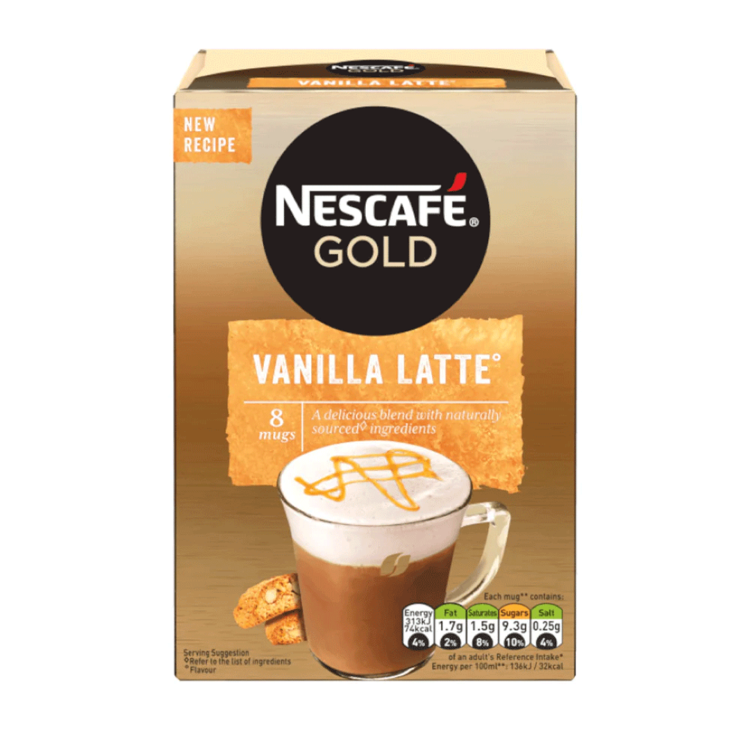NESCAFE GOLD VANILLA LATTE 148G
